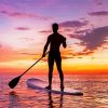 Paddleboarding At Sunset Paint By Numbers