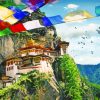 Paro Taktsang Bhutan South Asia Paint By Numbers