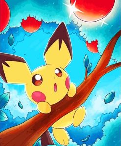 Pichu Pokemon Paint By Numbers