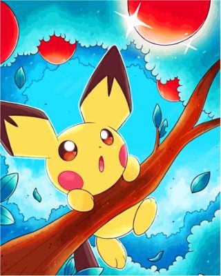 Pichu Pokemon Paint By Numbers