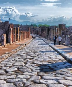 Pompeii Ancient Italian City Paint By Numbers