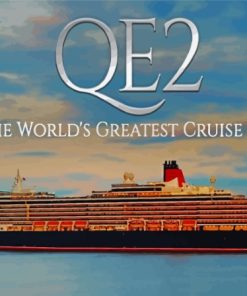 Qe2 Cruise Ship Paint By Numbers