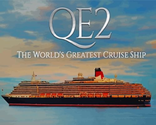 Qe2 Cruise Ship Paint By Numbers