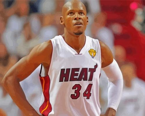 Ray Allen Basketballer Paint By Numbers