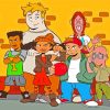 Recess Cartoon Paint By Numbers