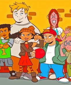 Recess Cartoon Paint By Numbers