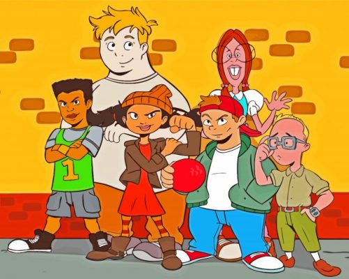 Recess Cartoon Paint By Numbers