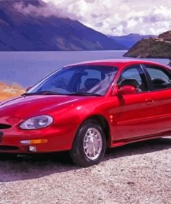 Red Ford Taurus Car Paint By Numbers