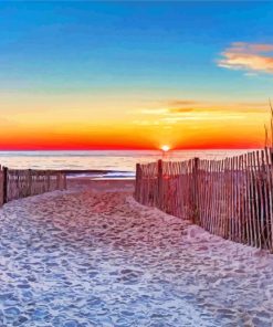 Rehoboth Sunset Beach Paint By Numbers