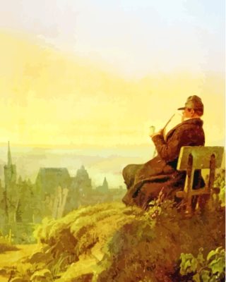 Resting On The Vine By Carl Spitzweg Paint By Numbers