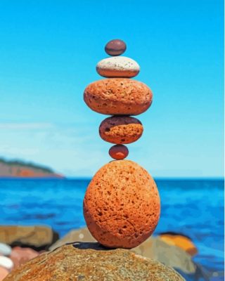 Rock Balancing Paint By Numbers