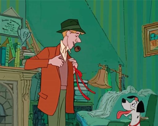 Roger One Hundred And One Dalmatians Animation Character Paint By Numbers