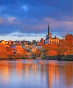 Ross On Wye Sunset Paint By Numbers