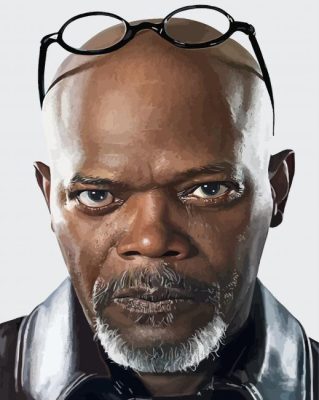 Samuel L Jackson Art Paint By Numbers