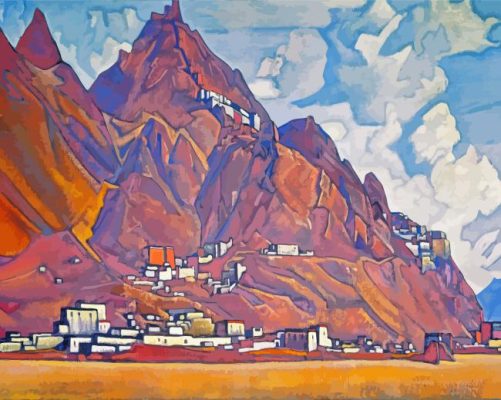 Shekar Dzong By Nicholas Roerich Paint By Numbers