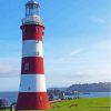 Smeatons Tower Plymouth Hoe Park Paint By Numbers