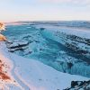 Snowy Gullfoss Fall Paint By Numbers