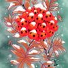 Snowy Rowan Berries Art Paint By Numbers