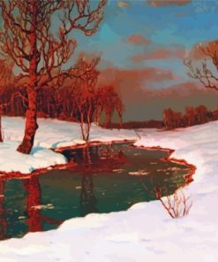 Sunset On Snowy River Paint By Numbers