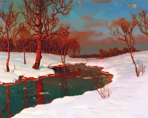 Sunset On Snowy River Paint By Numbers