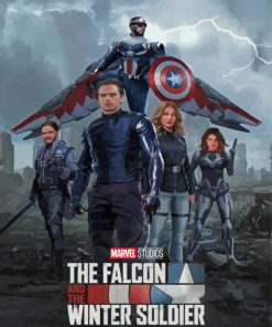 The Falcon And The Winter Soldier Disney Series Poster Paint By Numbers