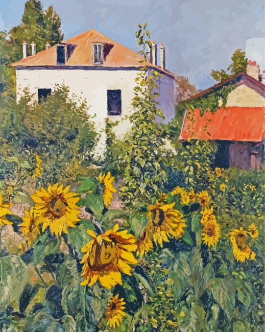 The Garden In Petit Gennevilliers By Caillebotte Paint By Numbers
