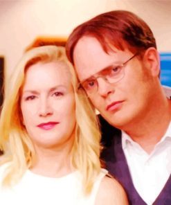 The Office Sitcom Dwight And Angela Paint By Numbers
