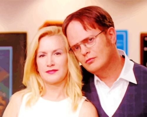 The Office Sitcom Dwight And Angela Paint By Numbers