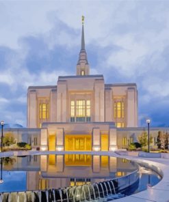 The Ogden Utah Temple Paint By Numbers
