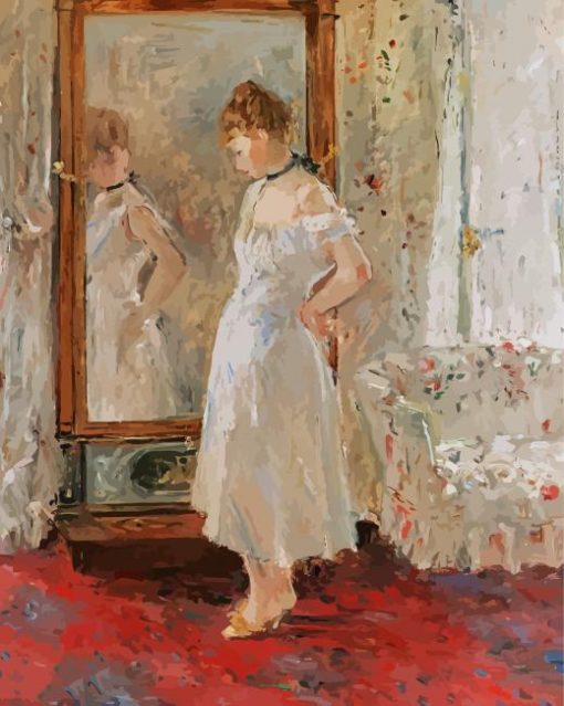 The Psyche Mirror By Berthe Morisot Paint By Numbers