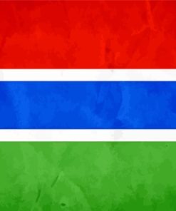 The Gambia Flag Africa Paint By Numbers