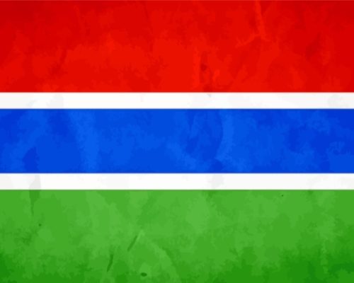 The Gambia Flag Africa Paint By Numbers