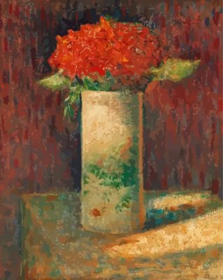 Vase Of Flowers By Georges Seurat Paint By Numbers