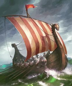 Viking Ship Paint By Numbers
