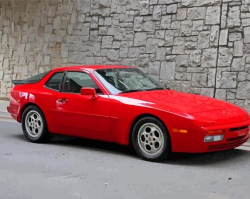 Vintage Porsche 944 Paint By Numbers