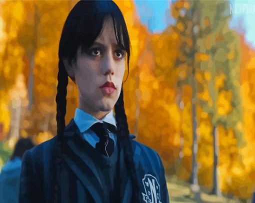 Wednesday Addams Paint By Numbers