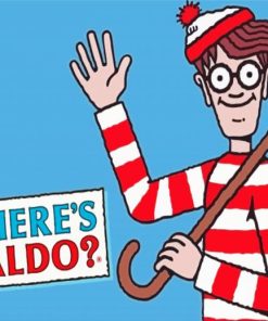 Wheres Waldo Game Poster Paint By Numbers