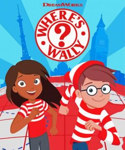 Wheres Waldo Tv Series Poster Paint By Numbers