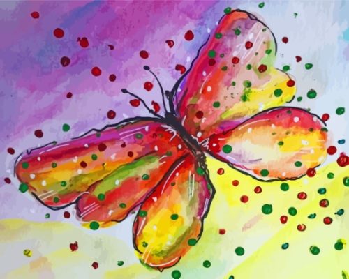 Whimsical Butterfly Art Paint By Numbers