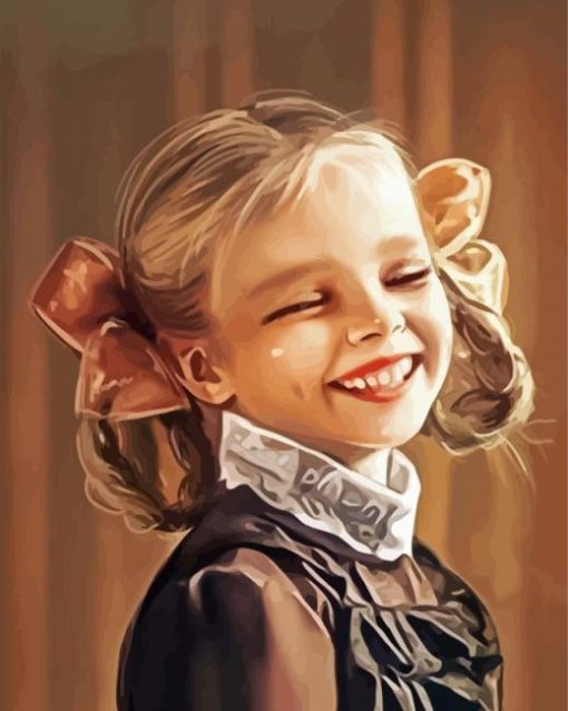 Adorable Girl Paint By Numbers