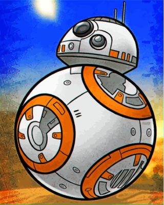 Aesthetic BB 8 Paint By Numbers