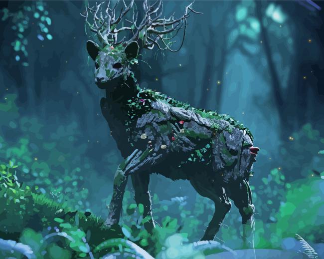 Aesthetic Fantasy Deer Paint By Numbers