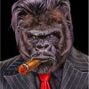 Aesthetic Gorilla Cigar Paint By Numbers