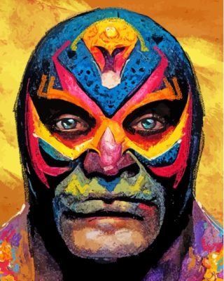 Aesthetic Lucha Paint By Number