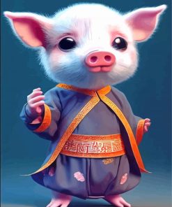 Asian Pig Paint By Numbers