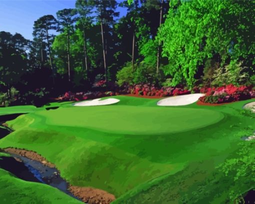 Augusta Golf Landscape Paint By Numbers