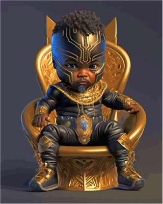 Baby Black Panther Paint By Numbers