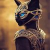 Black Warrior Cat Paint By Numbers