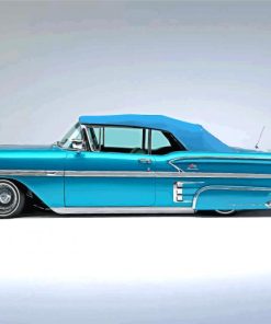Blue 1958 Chevy Impala Paint By Numbers