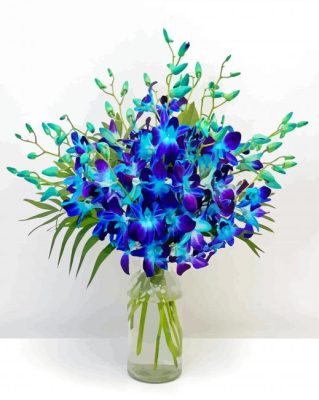 Blue Orchids Paint By Numbers